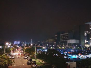 City street at night