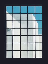Glass window of building