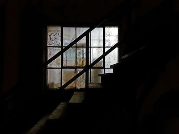 Silhouette of staircase