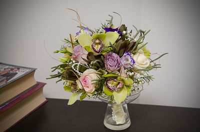 Close-up of flowers in vase