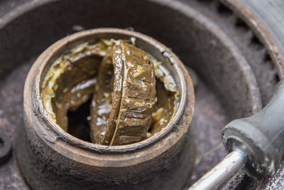 Close-up of tires