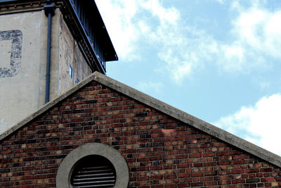 Low angle view of building against sky