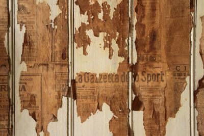 Full frame shot of old wooden wall