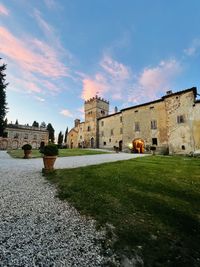 View of old building against sky