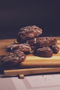 Close-up of food on table