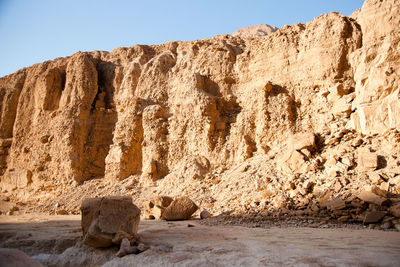 View of rock formations