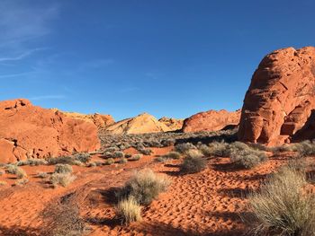 Rock formations in a desert