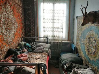 Interior of abandoned house