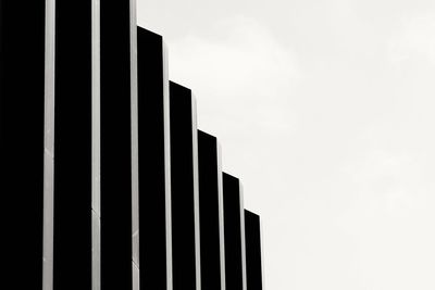 Low angle view of building against clear sky