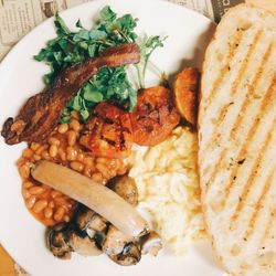 Close-up of served food