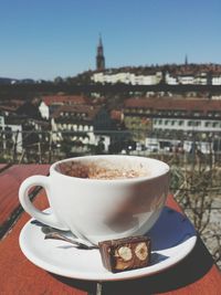 Close-up of coffee cup