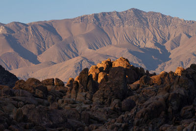 Sunset in the alabama hills