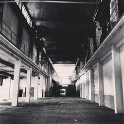 Empty corridor of building