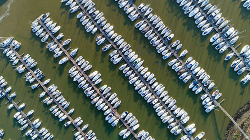 Directly above shot of harbor