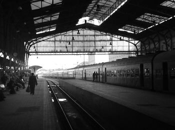 Railroad station platform