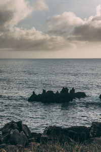 Scenic view of sea against sky