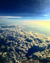 Aerial view of cloudscape