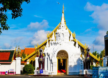 Low angle view of building against sky
