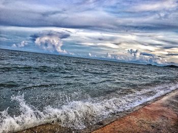 Scenic view of sea against sky