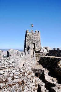 Built structure against clear blue sky