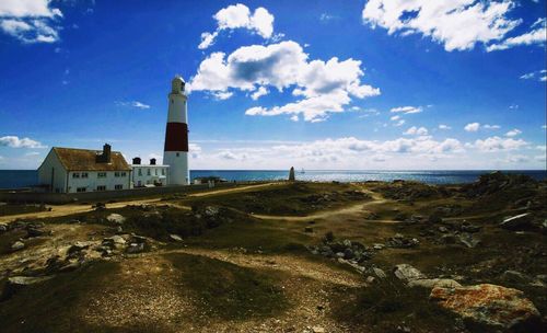 Lighthouse on beach