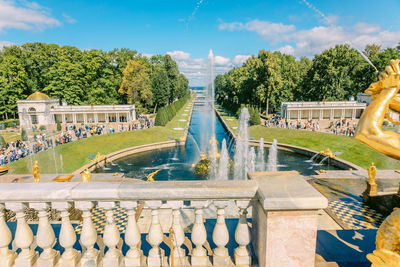 View of fountain