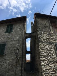 Low angle view of building against sky