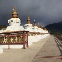 Ancient temple against sky