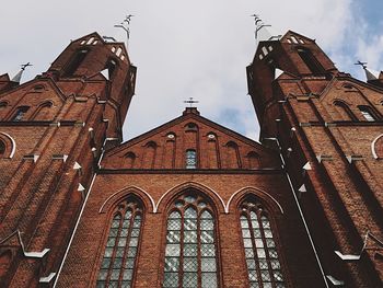 Low angle view of church against sky