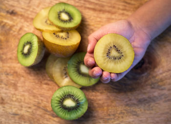 Close-up of fruits on table