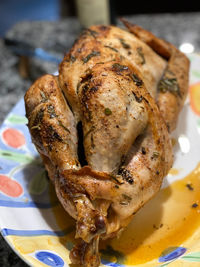 Close-up of food in plate