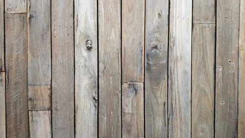Full frame shot of wooden wall