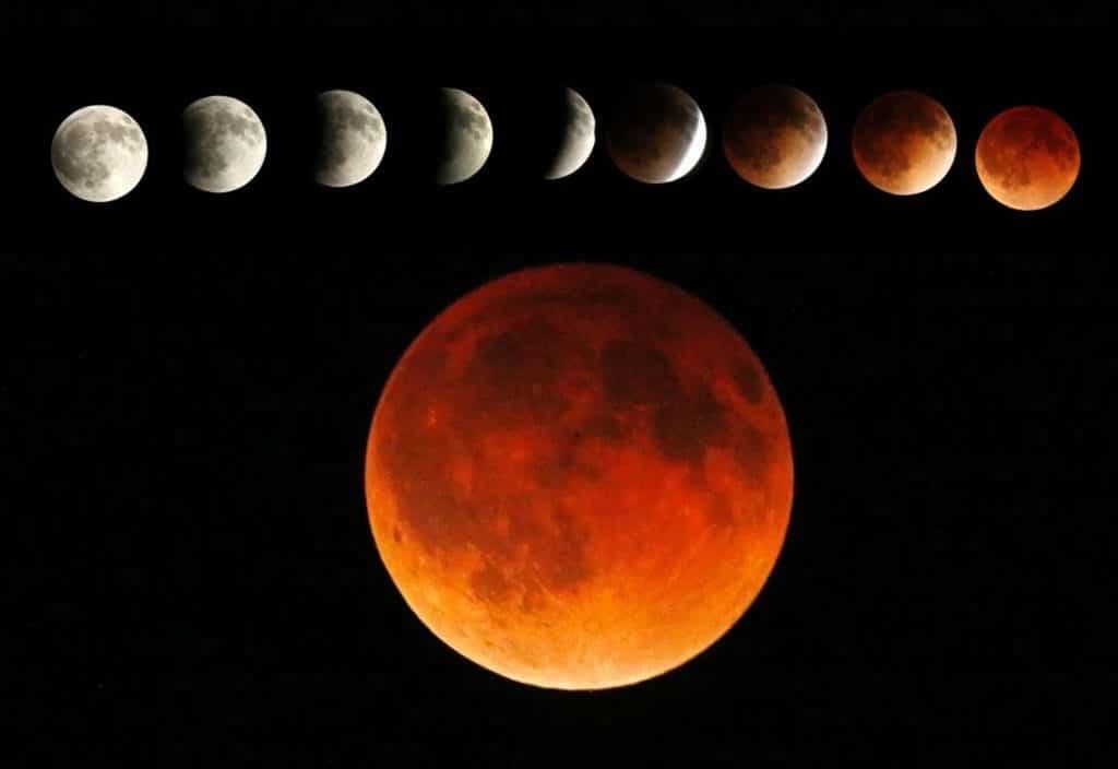 space, moon, astronomy, night, sky, full moon, nature, no people, circle, eclipse, solar system, moon surface, geometric shape, beauty in nature, red, space exploration, scenics - nature, outdoors, natural phenomenon, star - space, moonlight, astrology, planetary moon, orbiting, black background