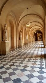 Corridor of historic building