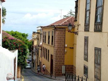 Residential buildings in town