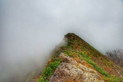 Scenic view of mountain against sky