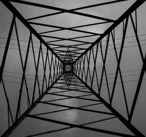 Low angle view of bridge against sky