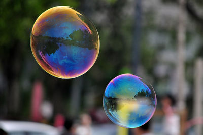 Close-up of bubbles