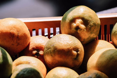 Close-up of apples on table