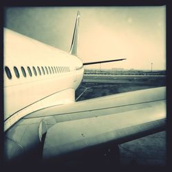 View of train on road