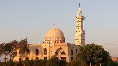 View of cathedral against clear sky