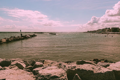 Scenic view of sea against sky