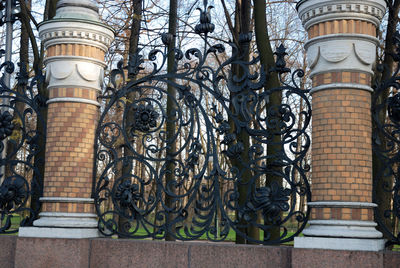 Metal gate of building