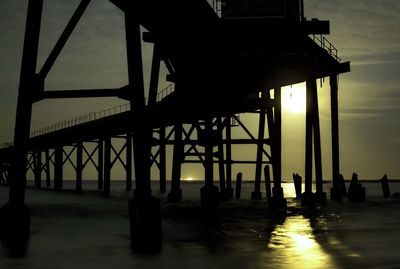 View of sea at sunset