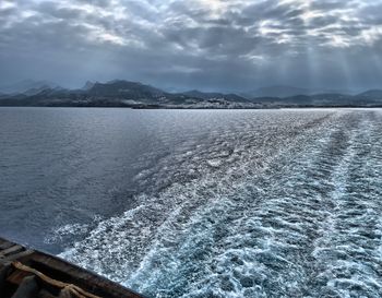 Scenic view of sea against sky