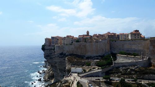 Panoramic view of sea against sky