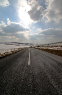 Road against sky