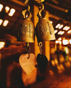 Close-up of bells