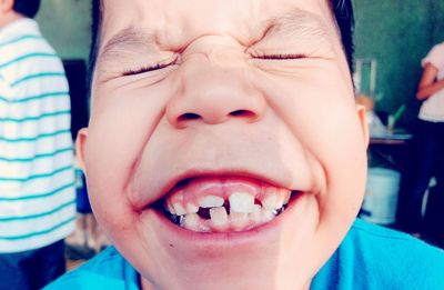 Close-up portrait of boy