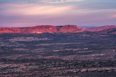 Rock formations in a desert